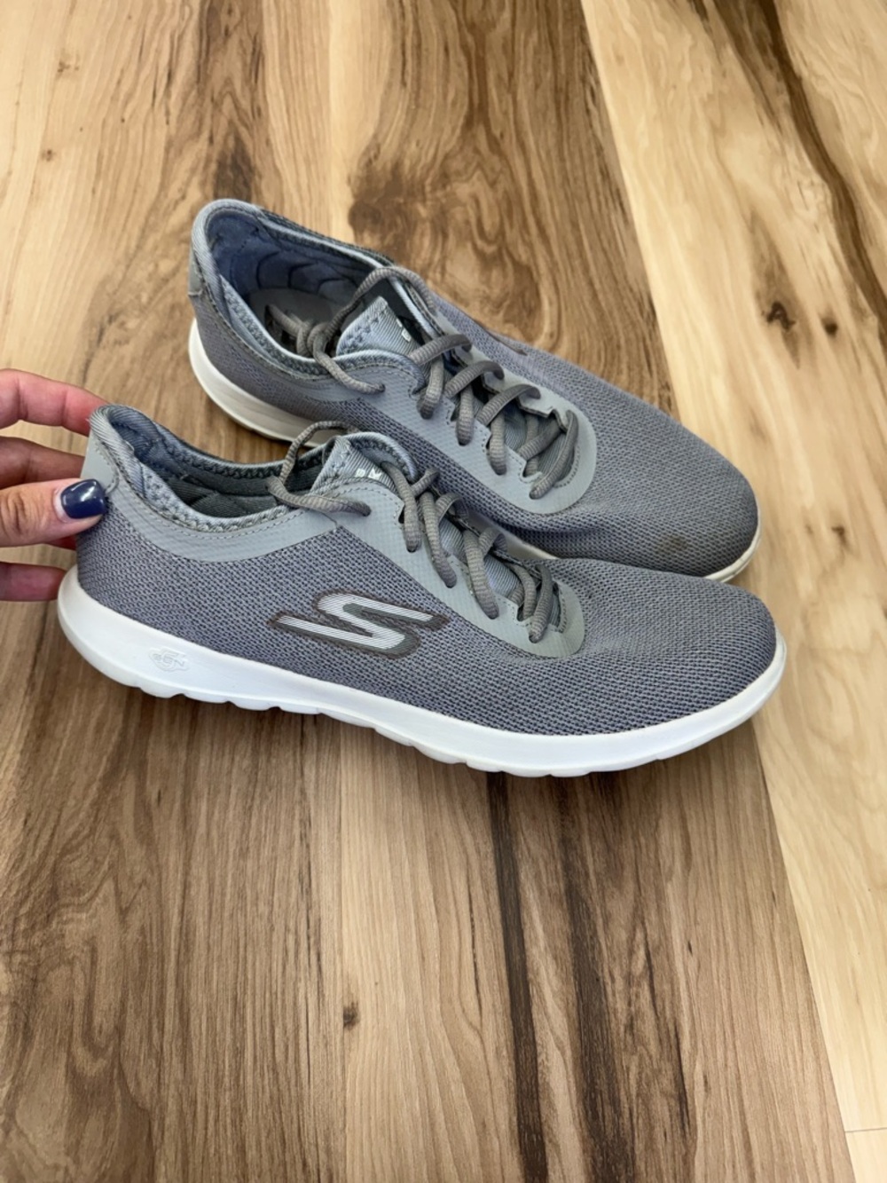 Skechers Go Yoga Lightweight Women’s Gray Slip-On Sneakers